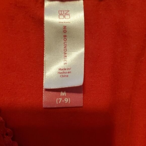 No Boundaries red wrap shirt sz medium - Picture 5 of 6